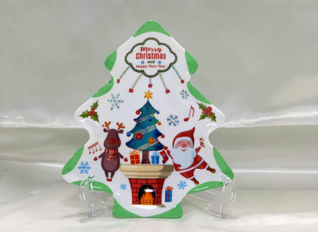 ポーセラーツでクリスマスプレートを作ろう