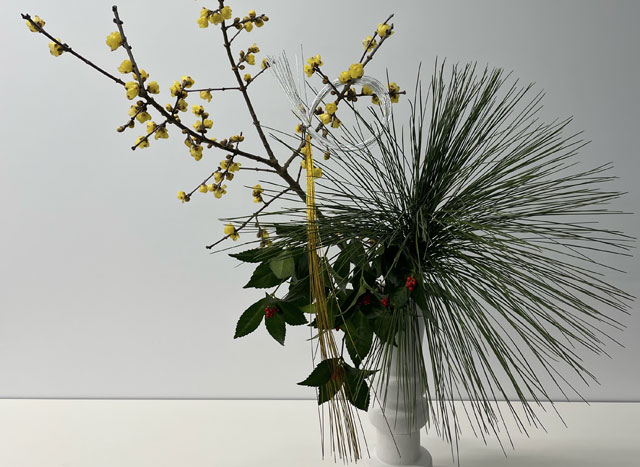 －草月流－お正月の生け花